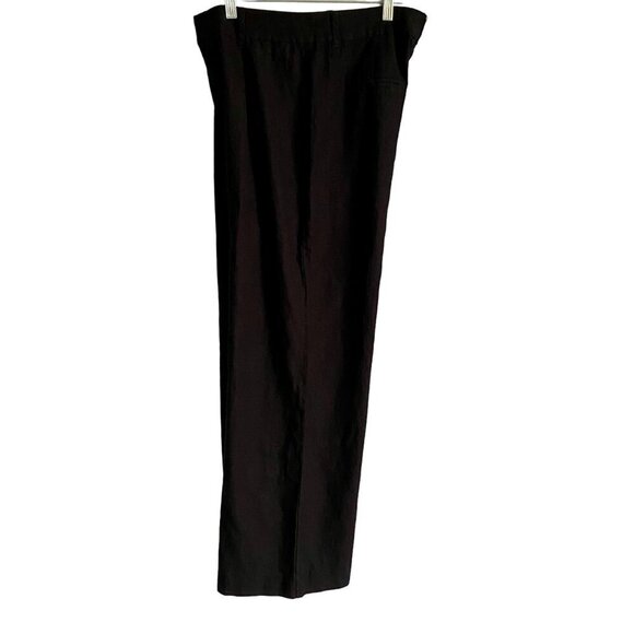 Sound Style Black Linen Blend Pants Women's Size 8 - Picture 1 of 6